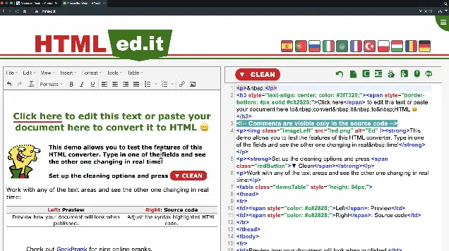 Editor HTML online
