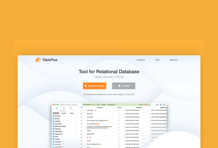 Importar base de datos con TablePlus