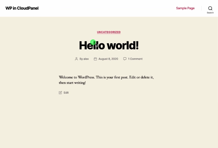 Instalar WordPress en CloudPanel.io